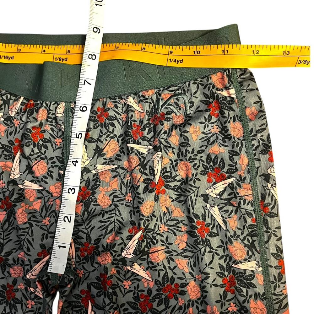 Kari Traa Fryd Superundertøysbukse Thermal Leggings, Murk Green Floral, S-M - Picture 9 of 15